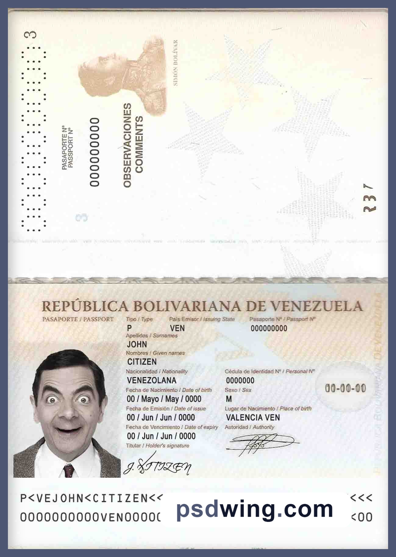 Venezuela Passport